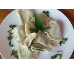 Pierogi z pokrzywą, fetą i twarogiem 0,5 kg