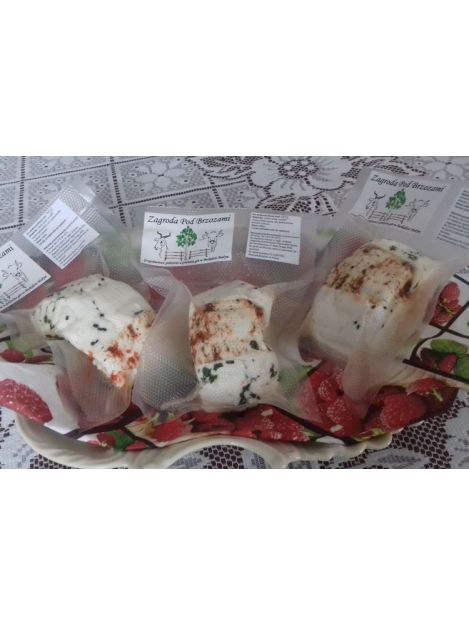 Ser podpuszczkowy kozi z ziołami (Zagroda Pod Brzozami)