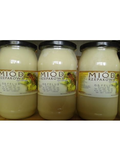 Miód rzepakowy 1,1 kg